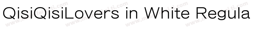 QisiQisiLovers in White Regular字体转换